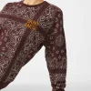 Damen-Sweatshirt mit Bandana-Print