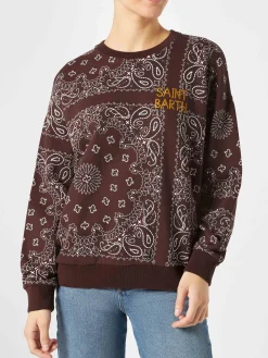 Damen-Sweatshirt mit Bandana-Print
