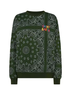 Damen-Sweatshirt mit Bandana-Print