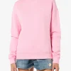 Damen-Sweatshirt „Stardust“ aus rosafarbener Baumwolle