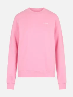 Damen-Sweatshirt „Stardust“ aus rosafarbener Baumwolle