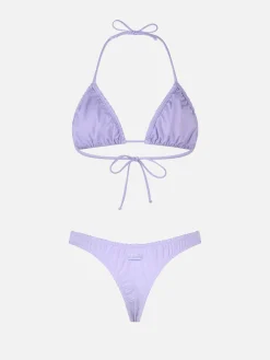 Damen-Triangel-Bikini in Lila mit Rüschen von Nilly Nalu