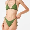 Damen-Triangel-Bikini in Militärgrün
