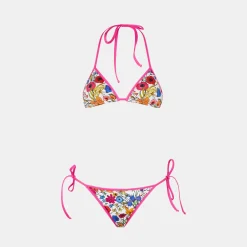 Damen-Triangel-Bikini mit Blumenprint
