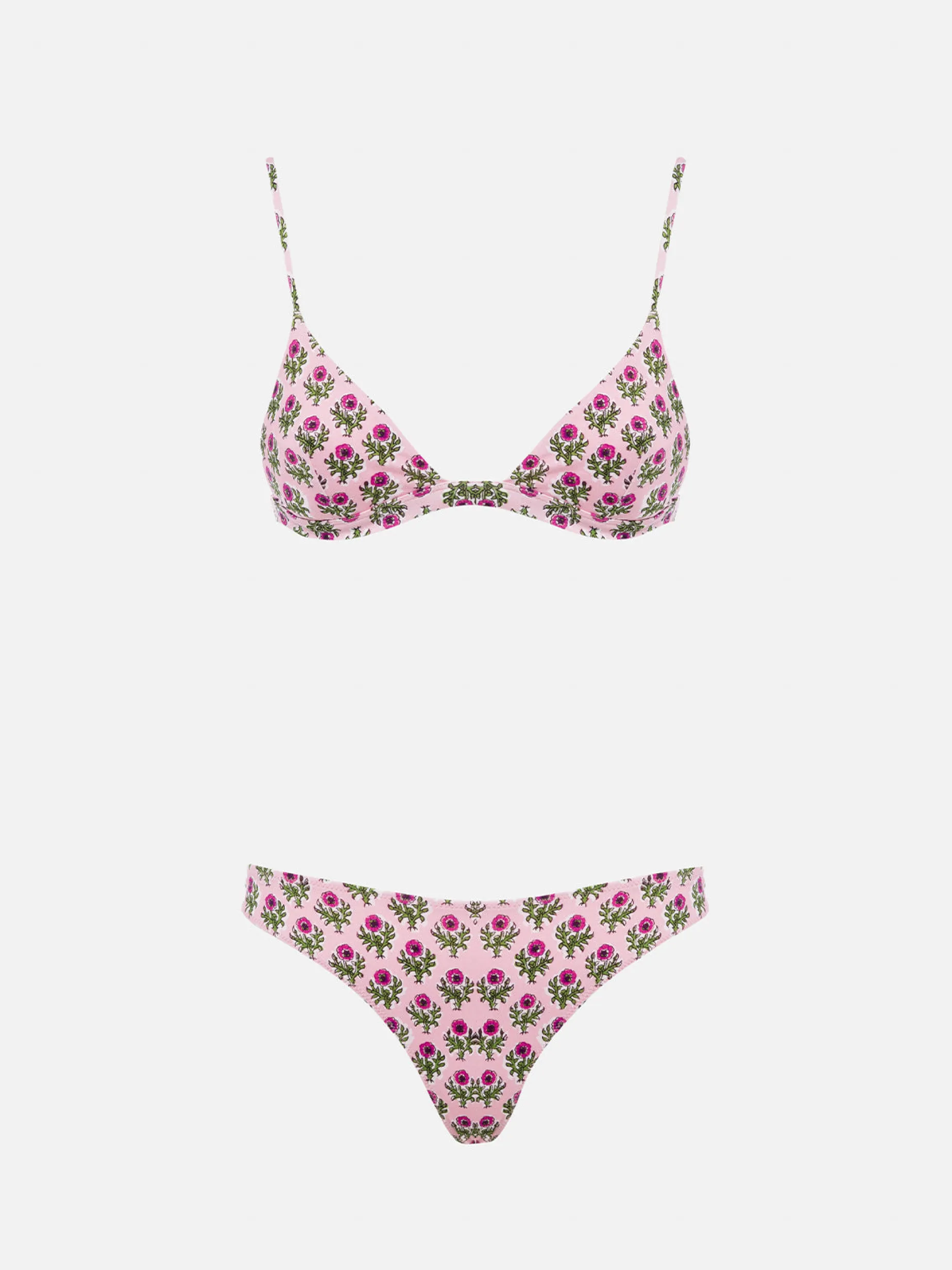 Damen-Triangel-Bikini mit Blumenmotiv Rylie Lido