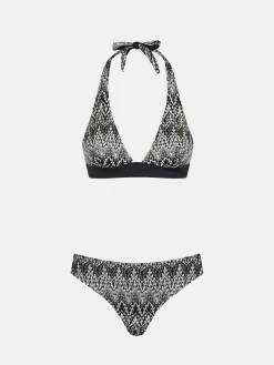 Damen-Triangel-Bikini mit Chevron-Muster