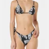 Damen-Triangel-Bikini mit Leopardenmuster