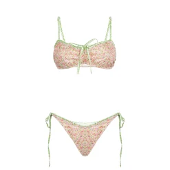 Damen-Triangel-Bikini mit Liberty-Print | Hergestellt aus Liberty-Stoff