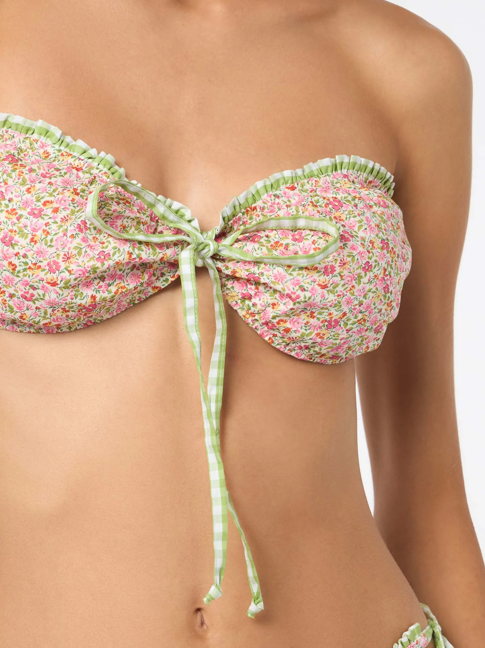 Damen-Triangel-Bikini mit Liberty-Print | Hergestellt aus Liberty-Stoff