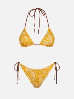 Damen-Triangel-Bikini mit Paisley-Print