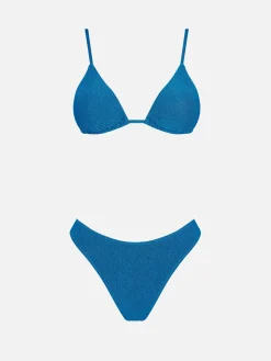 Damen-Triangel-Top aus Lurex