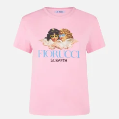 Damen-T-Shirt aus Baumwolle mit Fiorucci-Print | FIORUCCI-SONDERAUSGABE
