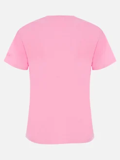 Damen-T-Shirt Emilie aus Baumwolljersey mit Rundhalsausschnitt und Barbie St. Barth-Aufdruck | BARBIE SPECIAL EDITION
