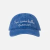 Denim-bestickte Baseballkappe „Davis“ mit „non sono bello, piaccio“-Stickerei | VACANZE DI NATALE SONDERAUSGABE