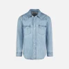 Denim-Leinenhemd für Jungen
