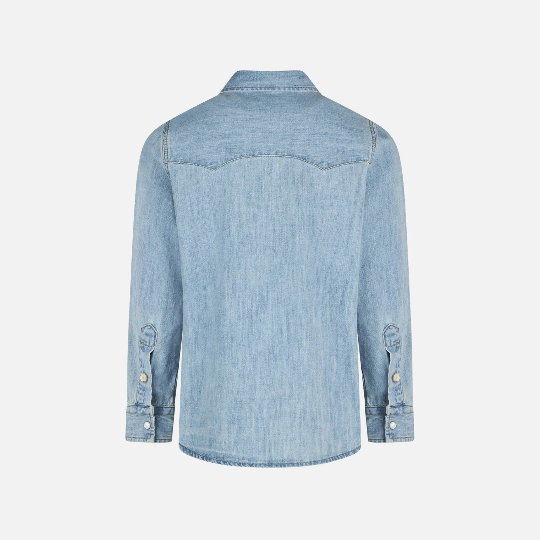 Denim-Leinenhemd für Jungen