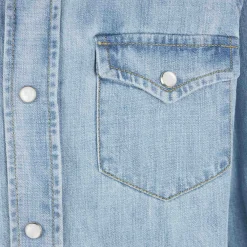 Denim-Leinenhemd für Jungen