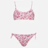 Doubleface-Bralette-Bikini Jaiden für Mädchen | HERGESTELLT AUS LIBERTY-STOFF