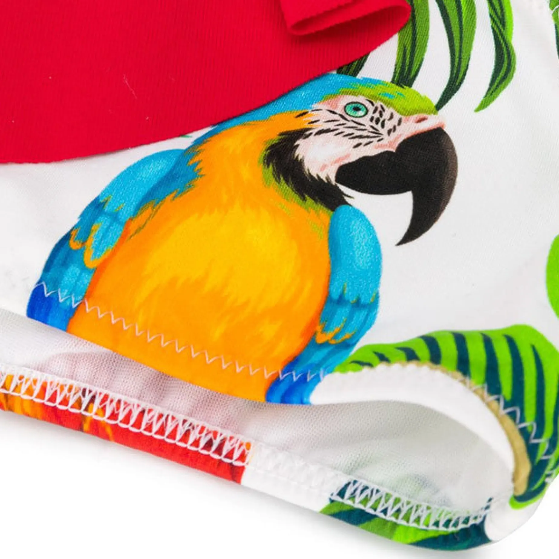 Einschultriger Bikini für Mädchen mit Rüschen