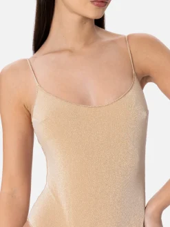 Einteiliger Damen-Badeanzug aus Lurex Cecille