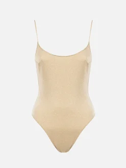 Einteiliger Damen-Badeanzug aus Lurex Cecille