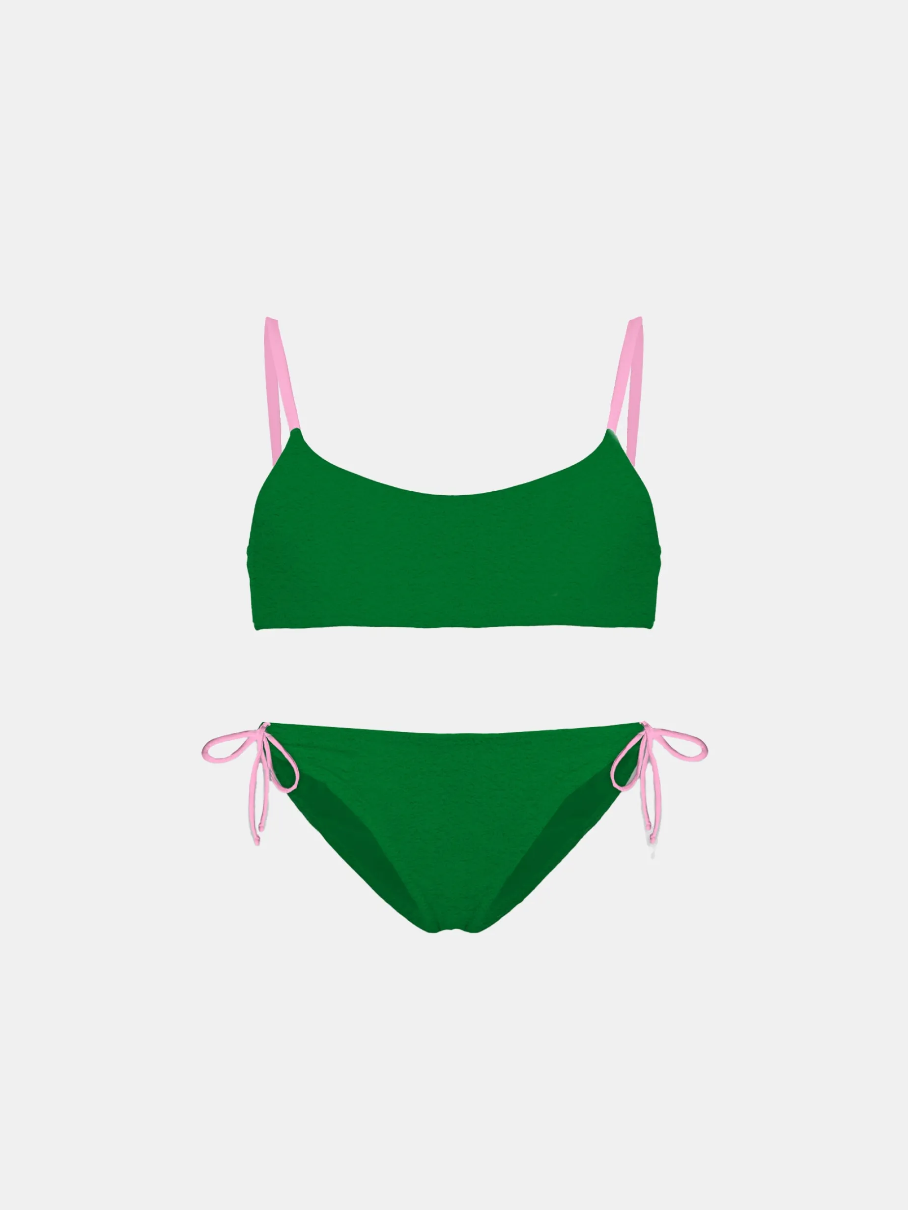 Frottee-Bralette-Bikini für Mädchen