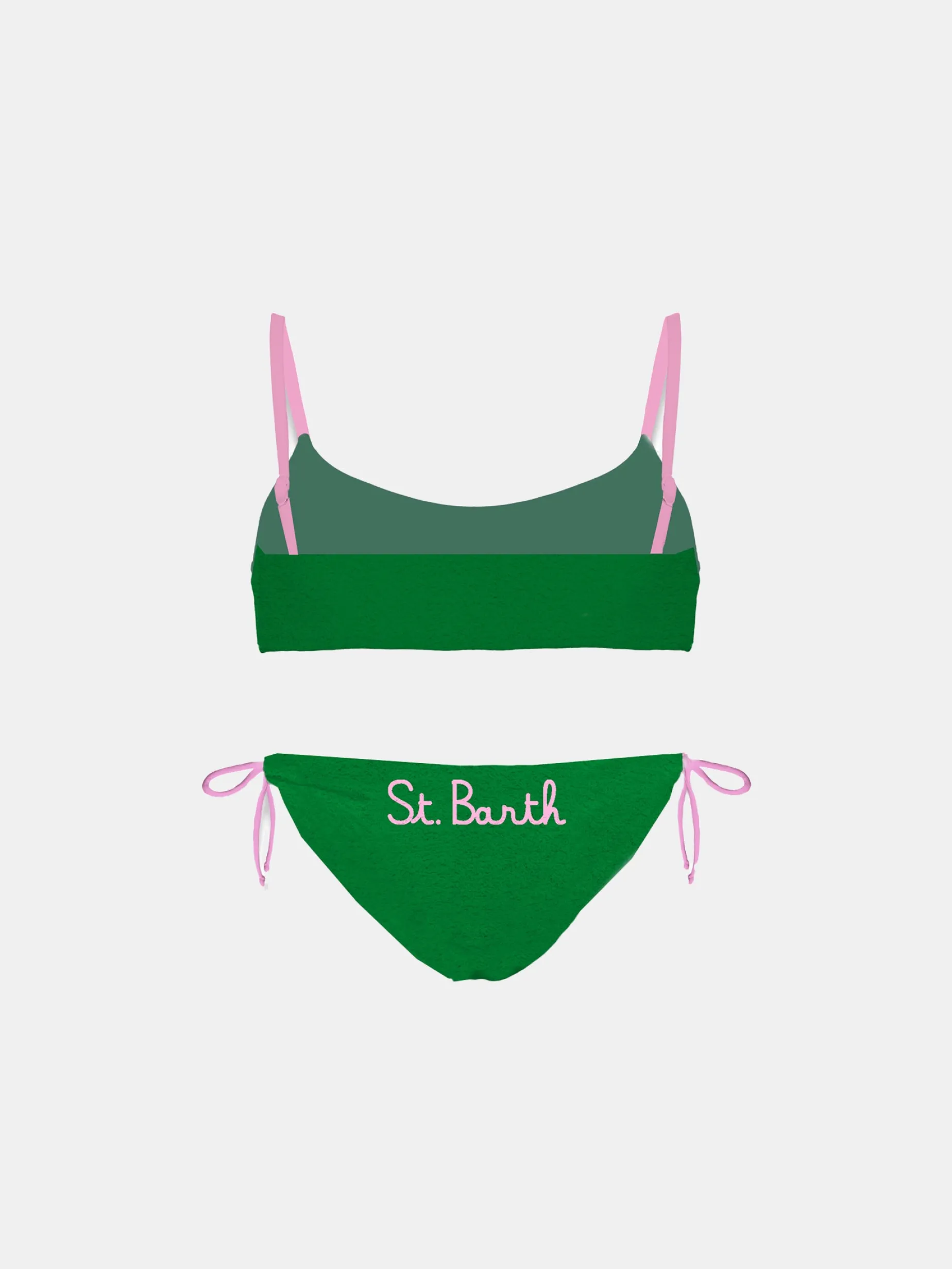 Frottee-Bralette-Bikini für Mädchen