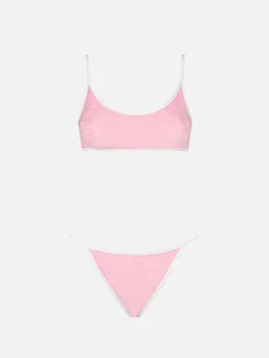 Frottee-Bralette-Bikini für Damen mit Paspelierung | MELISSA SATTA SONDEREDITION