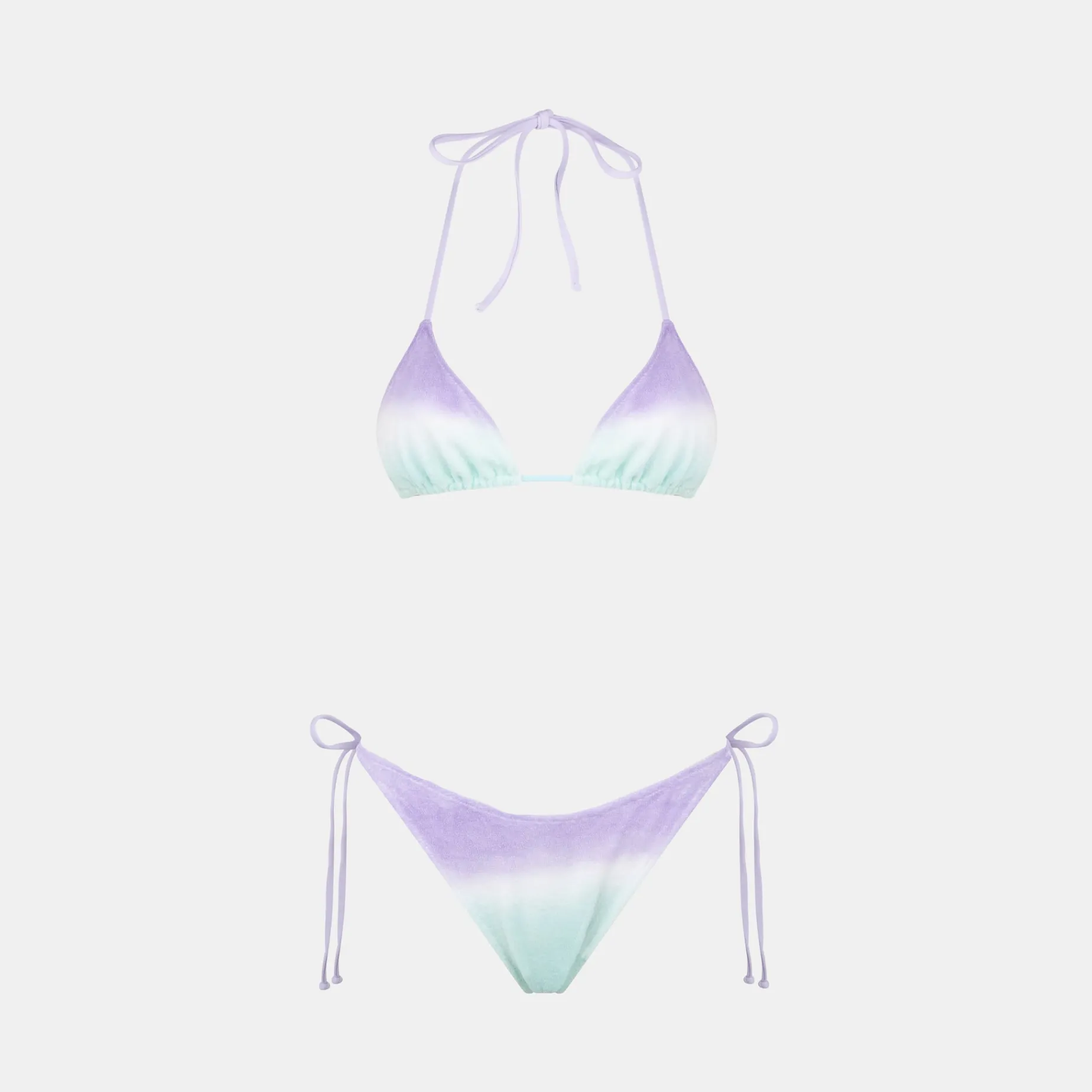 Frottee-Triangel-Bikini für Damen