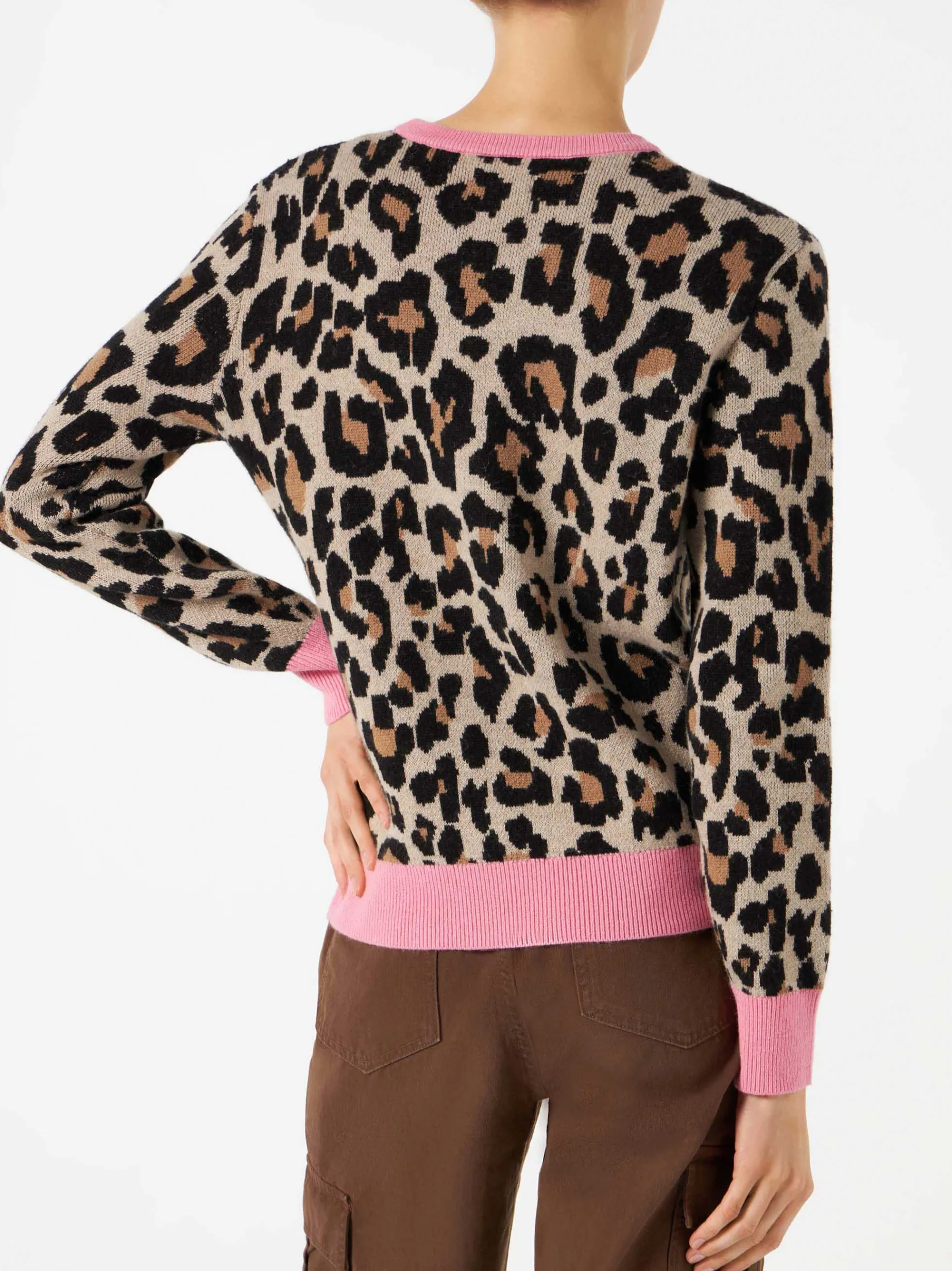 Gebürsteter Damenpullover mit Animal-Print | DIE ROLLING STONES® SONDEREDITION