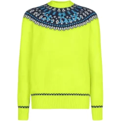 Gebürsteter Herrenpullover mit isländischem Jacquard
