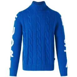 Geflochtener Rollkragenpullover für Herren mit Fuori Pista-Print