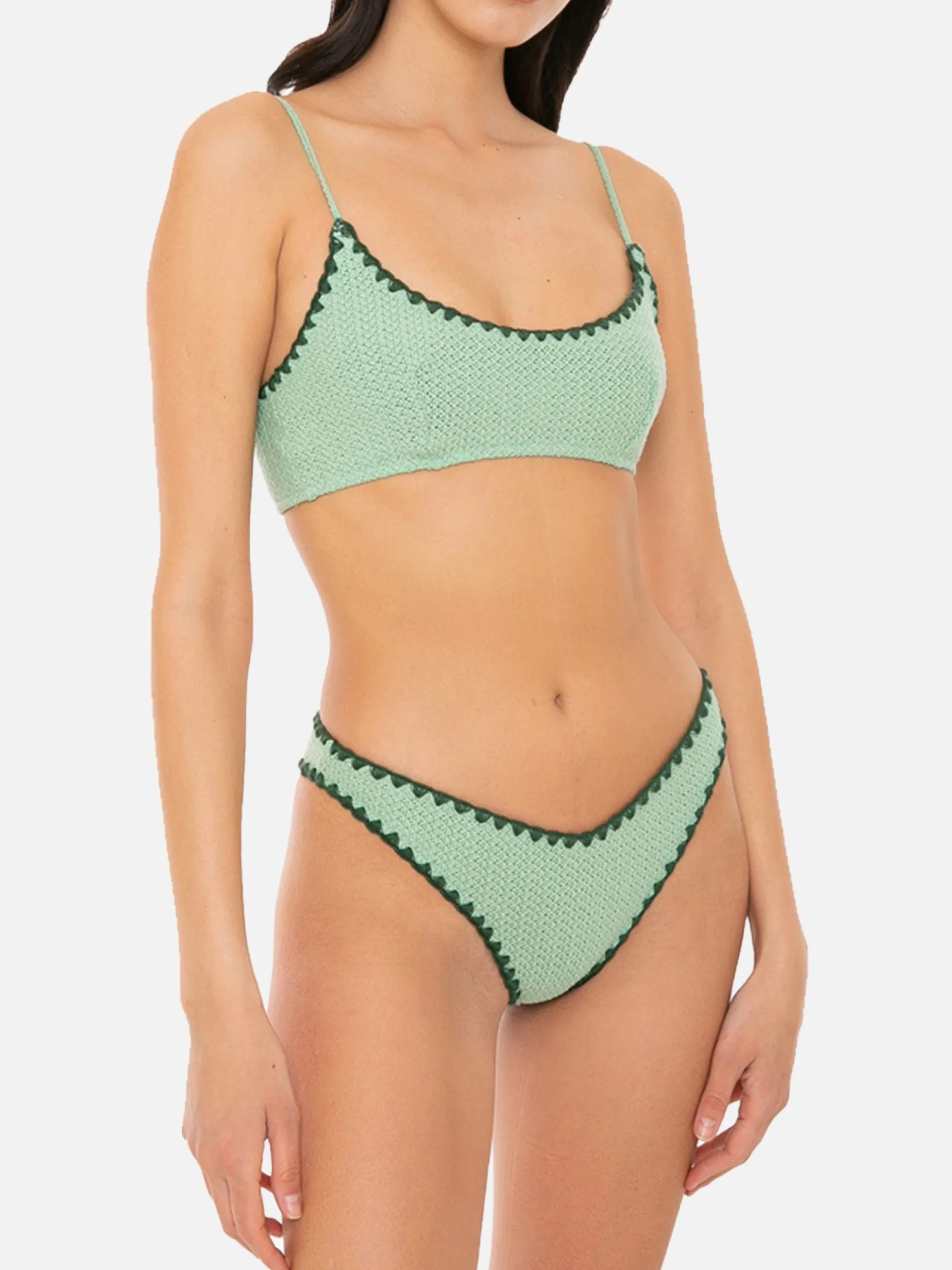 Gehäkelter Bandeau-Bikini für Damen