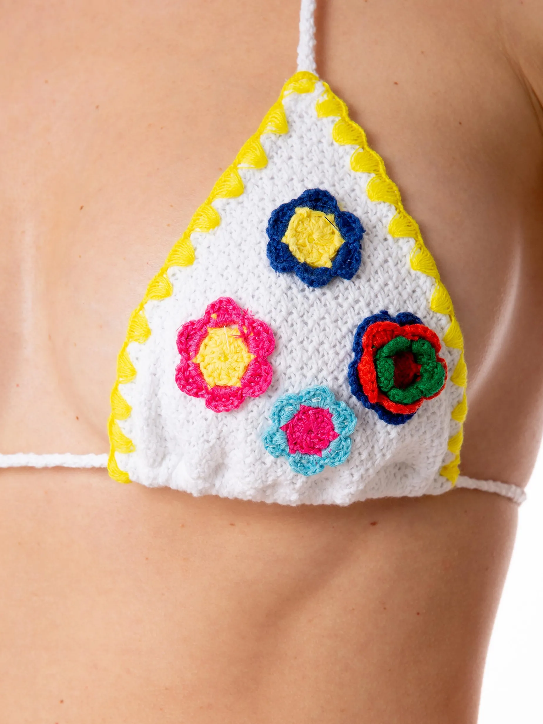 Gehäkelter Triangel-Bikini für Damen