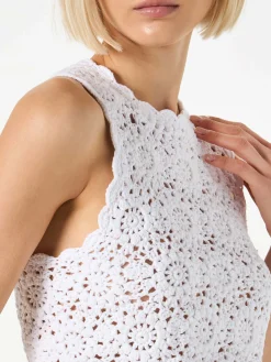 Gehäkeltes Neckholder-Top für Damen