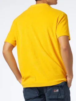 Gelbes Frottee-Polo für Herren