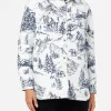 Gesteppte Wattierte Jacke für Damen mit Bandanna-Print