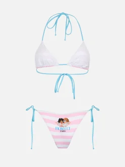 Gestreifter Damen-Triangel-Bikini Leah Marielle | FIORUCCI-SONDERAUSGABE