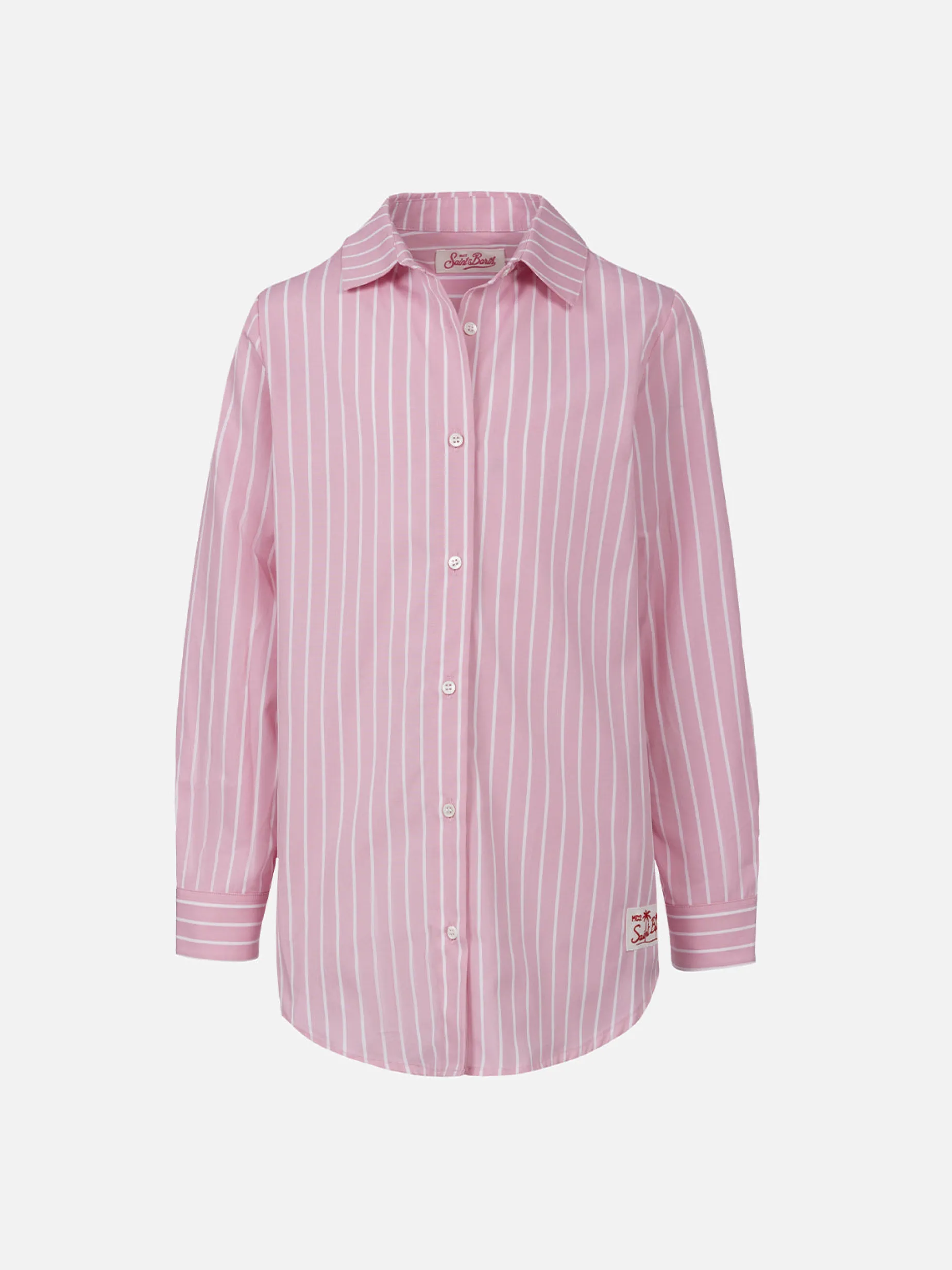Gestreiftes Baumwoll-Overshirt für Mädchen, Mini Brigitte