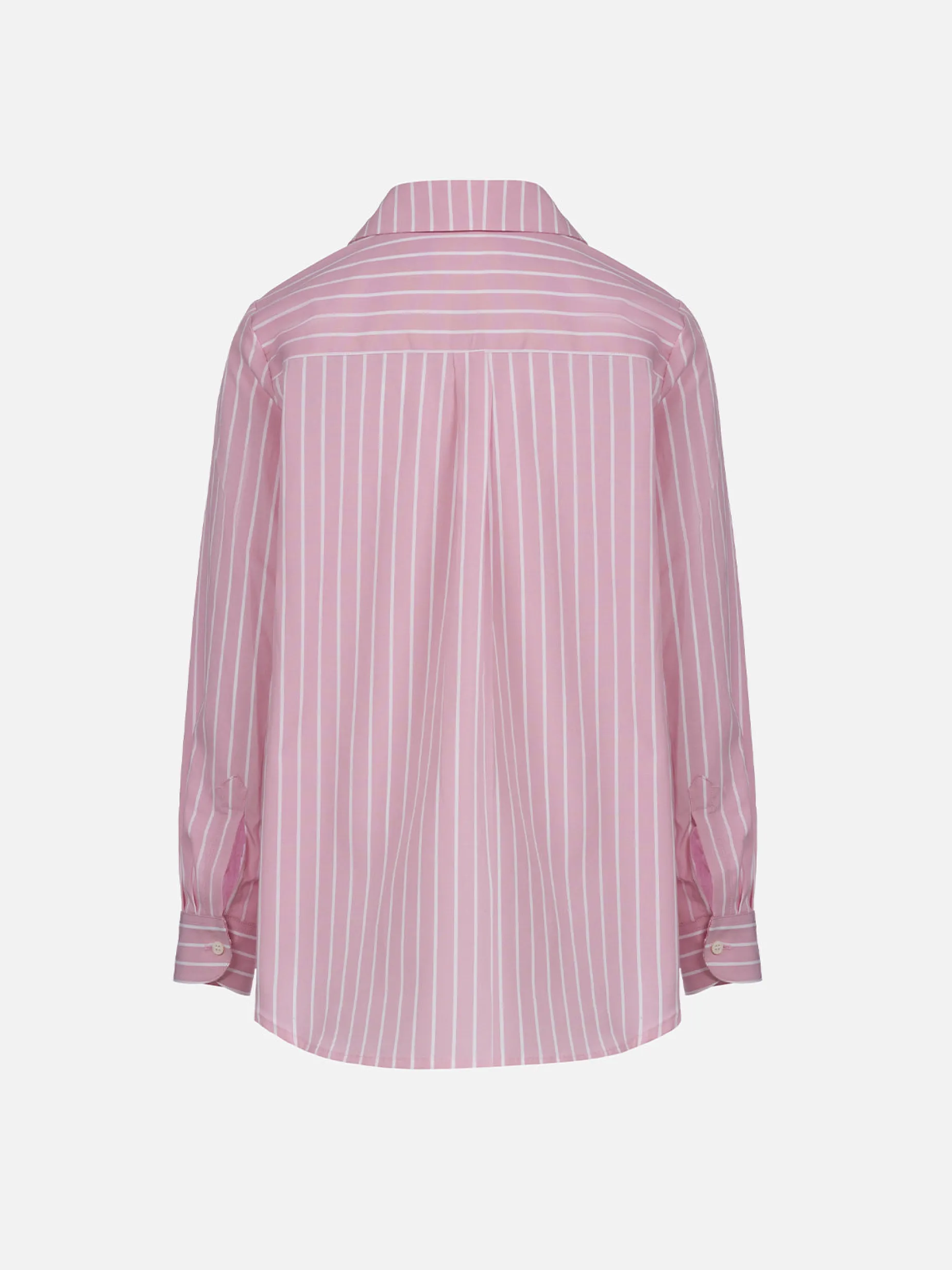 Gestreiftes Baumwoll-Overshirt für Mädchen, Mini Brigitte
