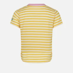 Gestreiftes Mädchen-T-Shirt mit St. Barth Princess-Stickerei