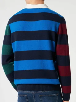 Gestreiftes Strickpolo