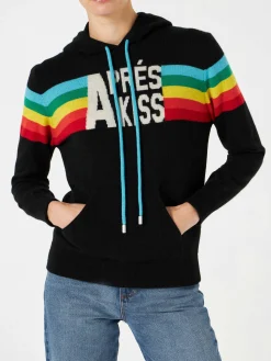 Gestricktes Sweatshirt mit Regenbogen-Intarsie