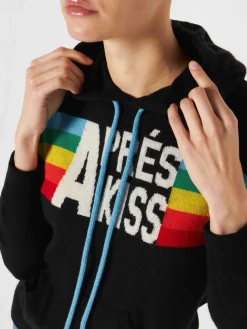 Gestricktes Sweatshirt mit Regenbogen-Intarsie
