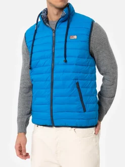 Gilet imbottito da uomo bluette Aspen