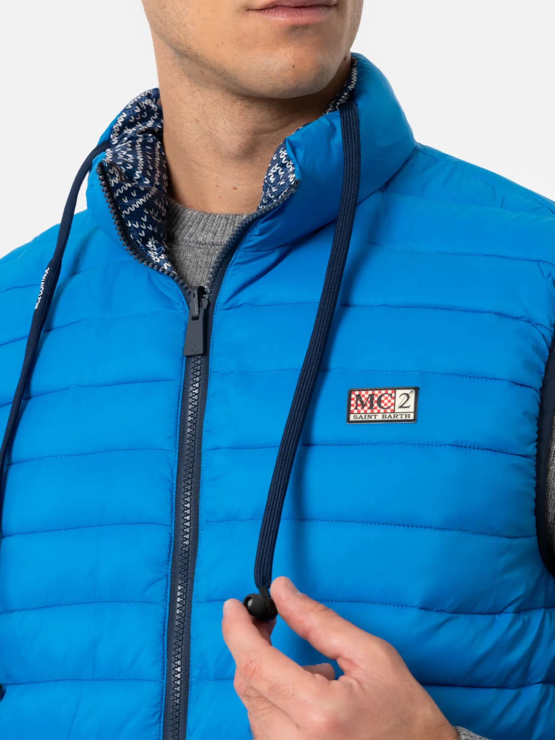 Gilet imbottito da uomo bluette Aspen
