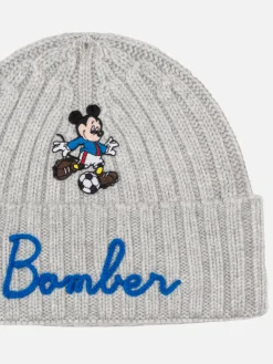Graue Wengen-Mütze für Jungen mit Mickey Bomber-Stickerei | DISNEY SPECIAL EDITION