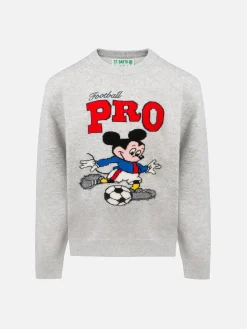 Grauer Rundhalspullover Douglas für Jungen mit Mickey Mouse-Aufdruck | DISNEY SPECIAL EDITION