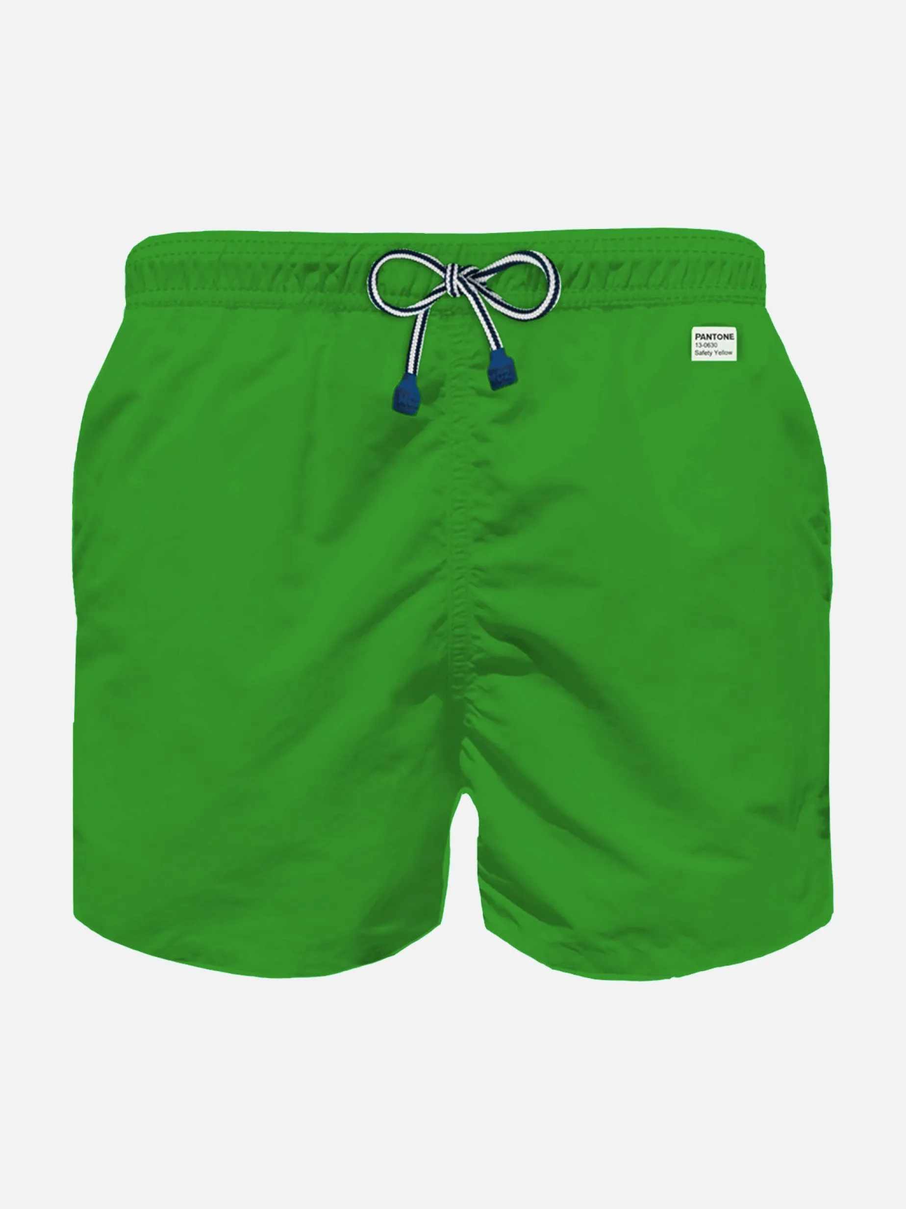 Grüne Badeshorts für Jungen aus hellem Stoff | Pantone® Sonderausgabe