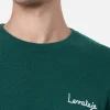 Grüner Herrenpullover Heron Light mit Levateje er vino-Stickerei | VACANZE DI NATALE SONDERAUSGABE